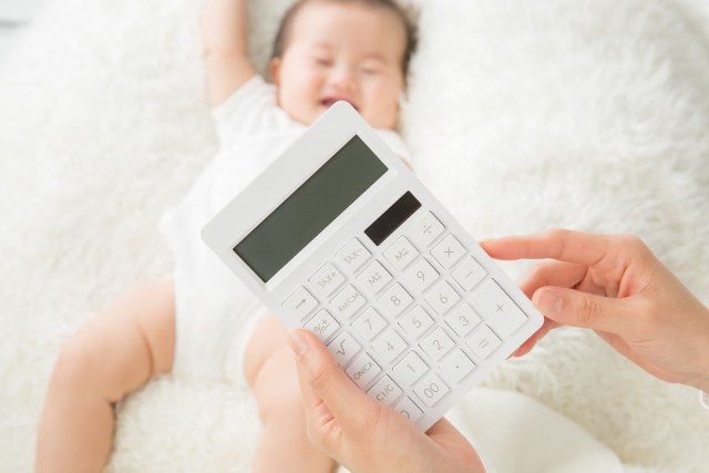 赤ちゃんと電卓